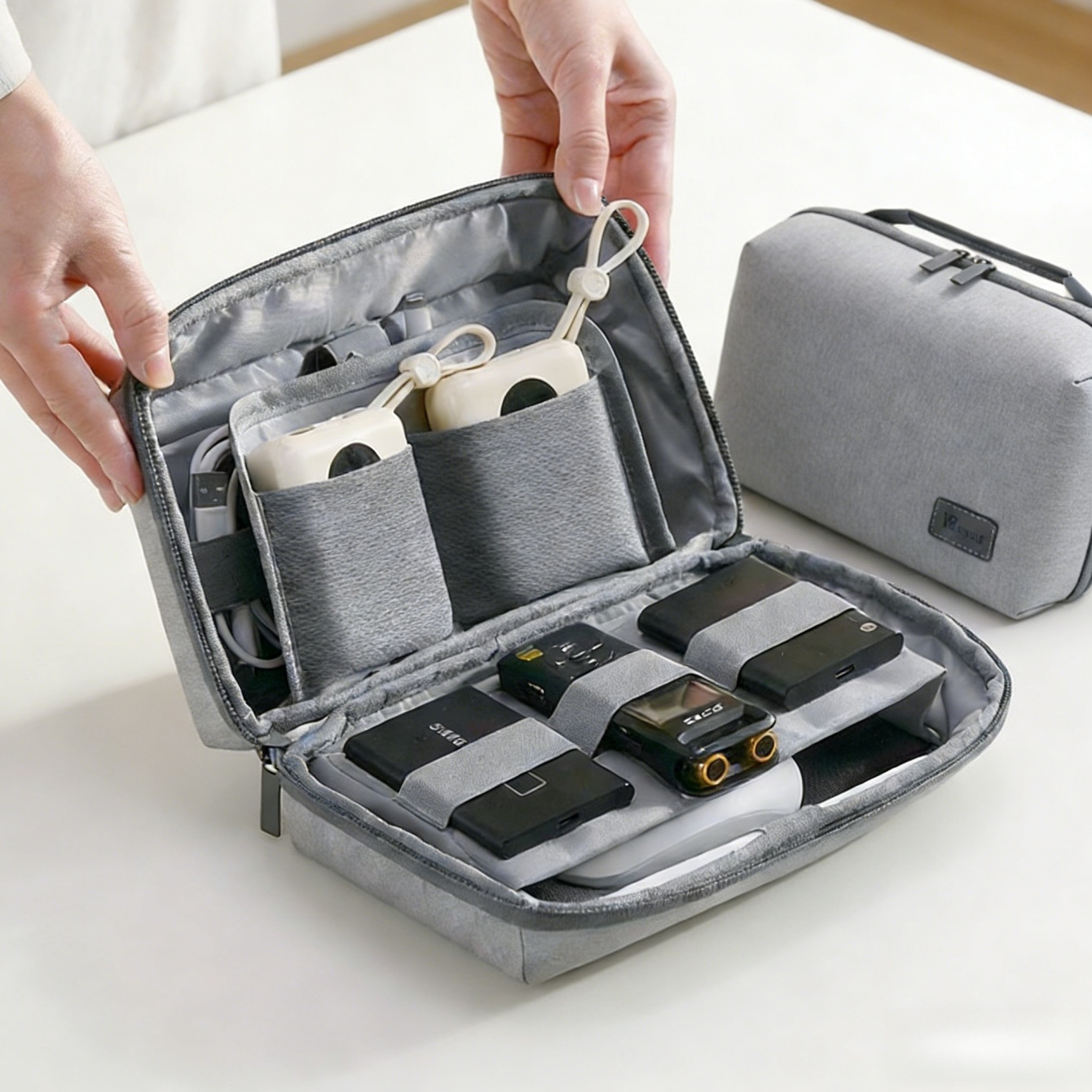 Tech Accessories Organizer Pouch - 1pc organizador de eletrônicos caso de