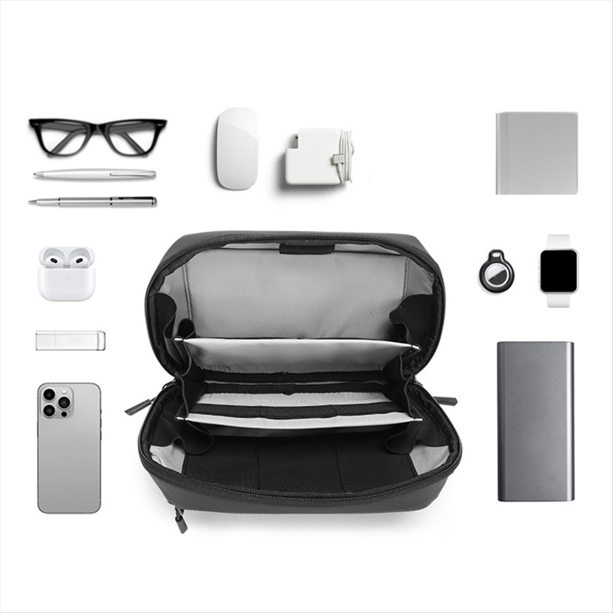 ☶ ❈ ＊ ♥ AC1579 - Bolsa Técnica - Tech Accessories Organizer Pouch avaliação e preço