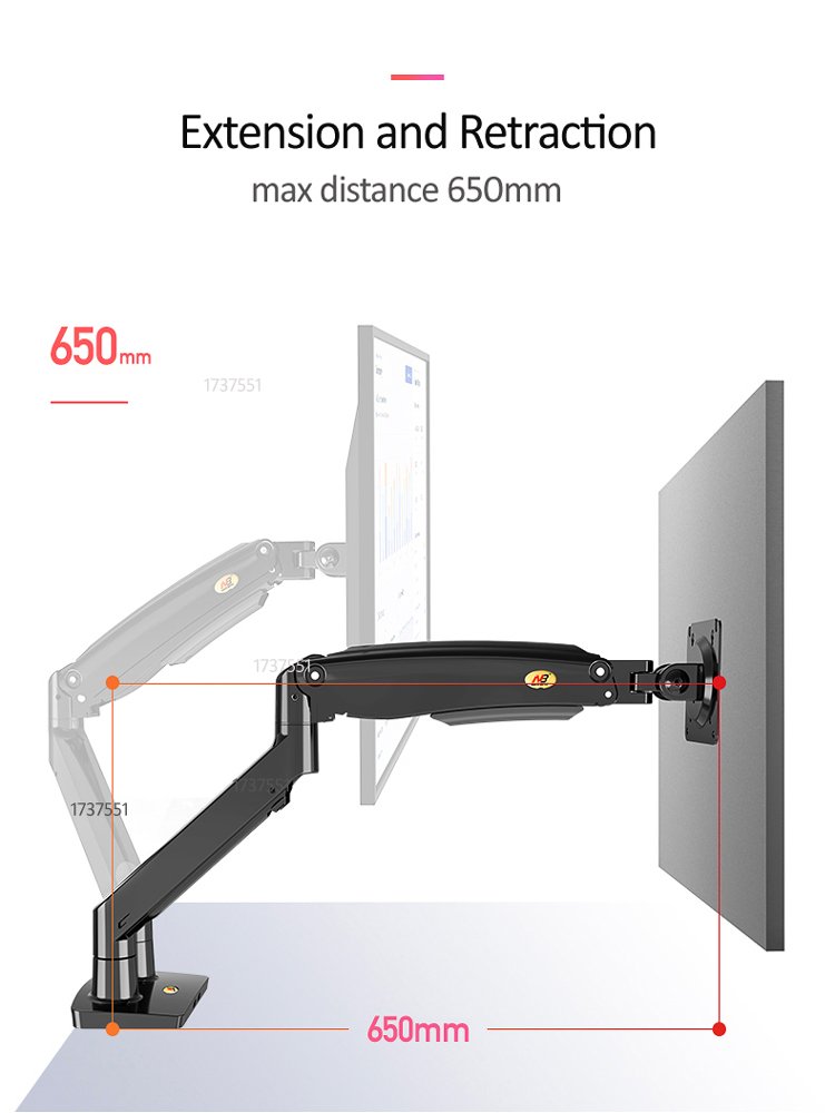 Suporte de Monitor Duplo NB F1 - Monitor Arm Single avaliação e preço