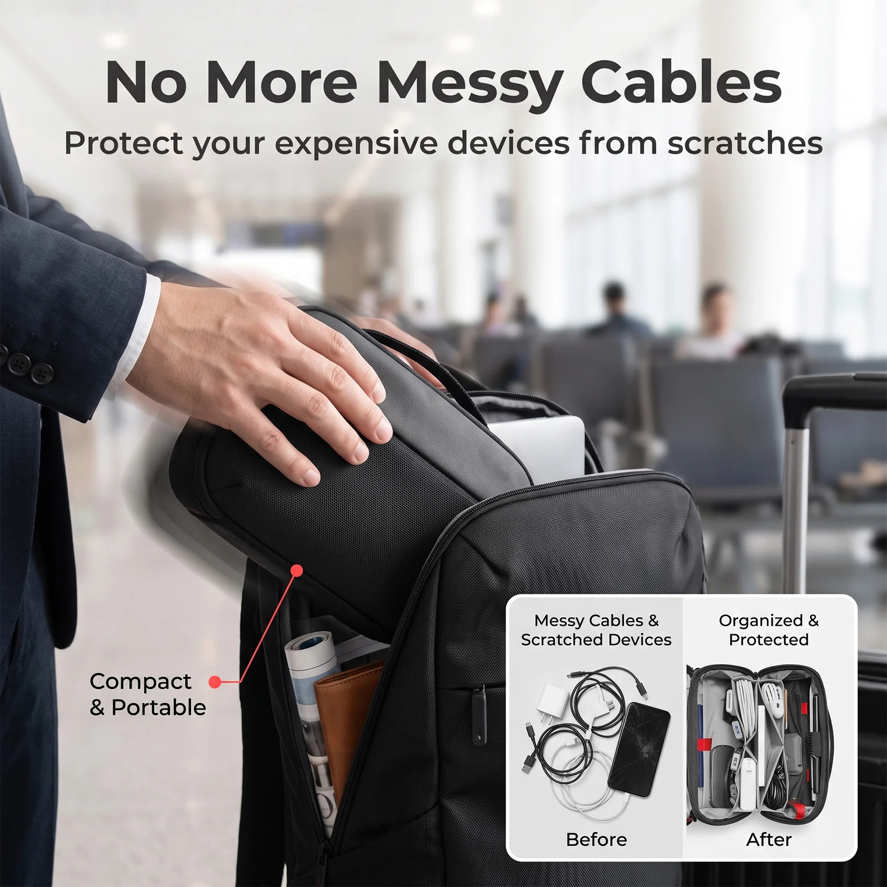 Bolsa Organizadora de Tecnolog - Tech Accessories Organizer Pouch avaliação e preço