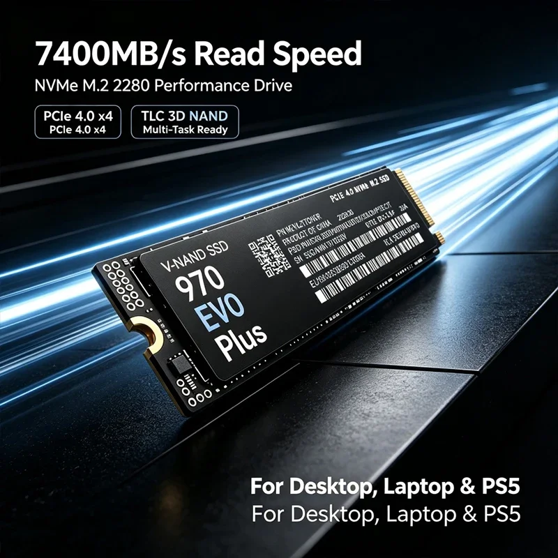 SSD M.2 NVMe 7400MB/s 970 EVO  - Samsung Ssd 980 Pro avaliação e preço