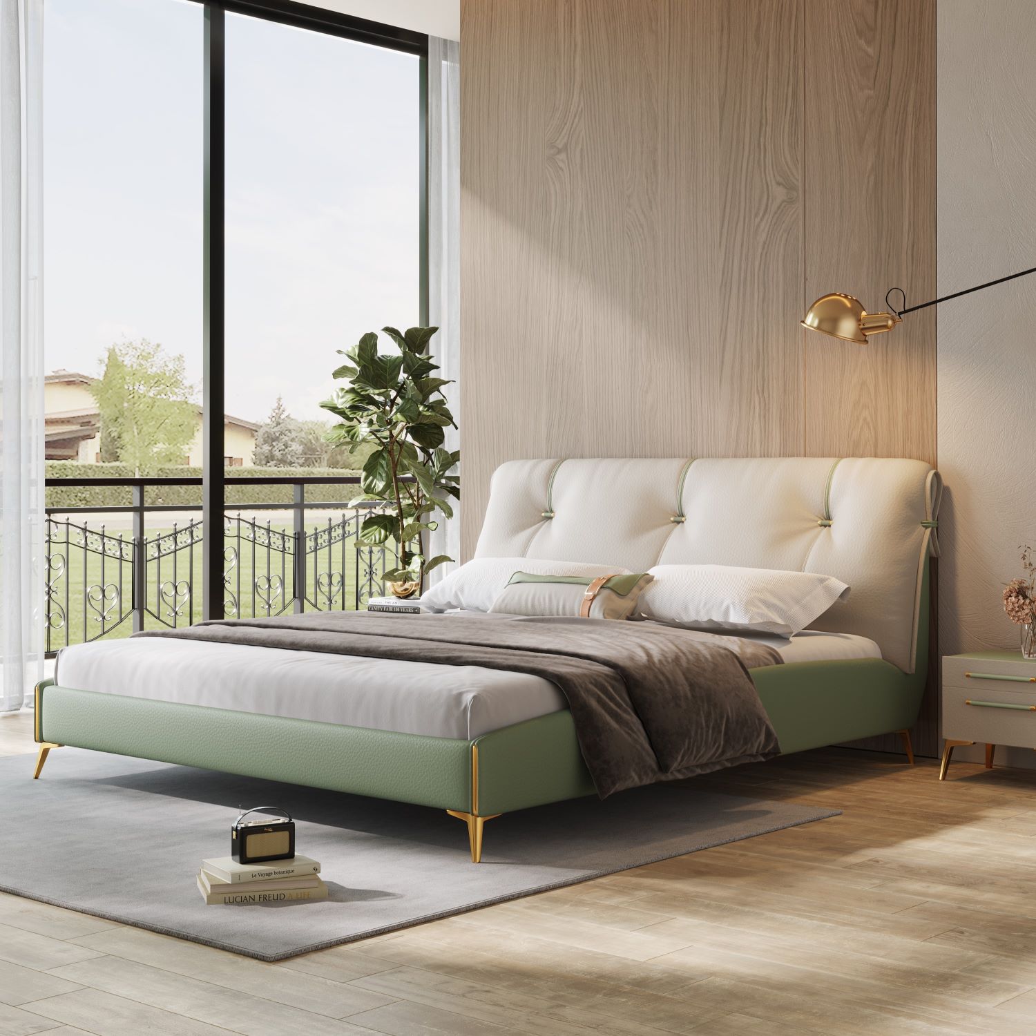 Cama de Casal Moderna de Luxo  - Tech Queen avaliação e preço