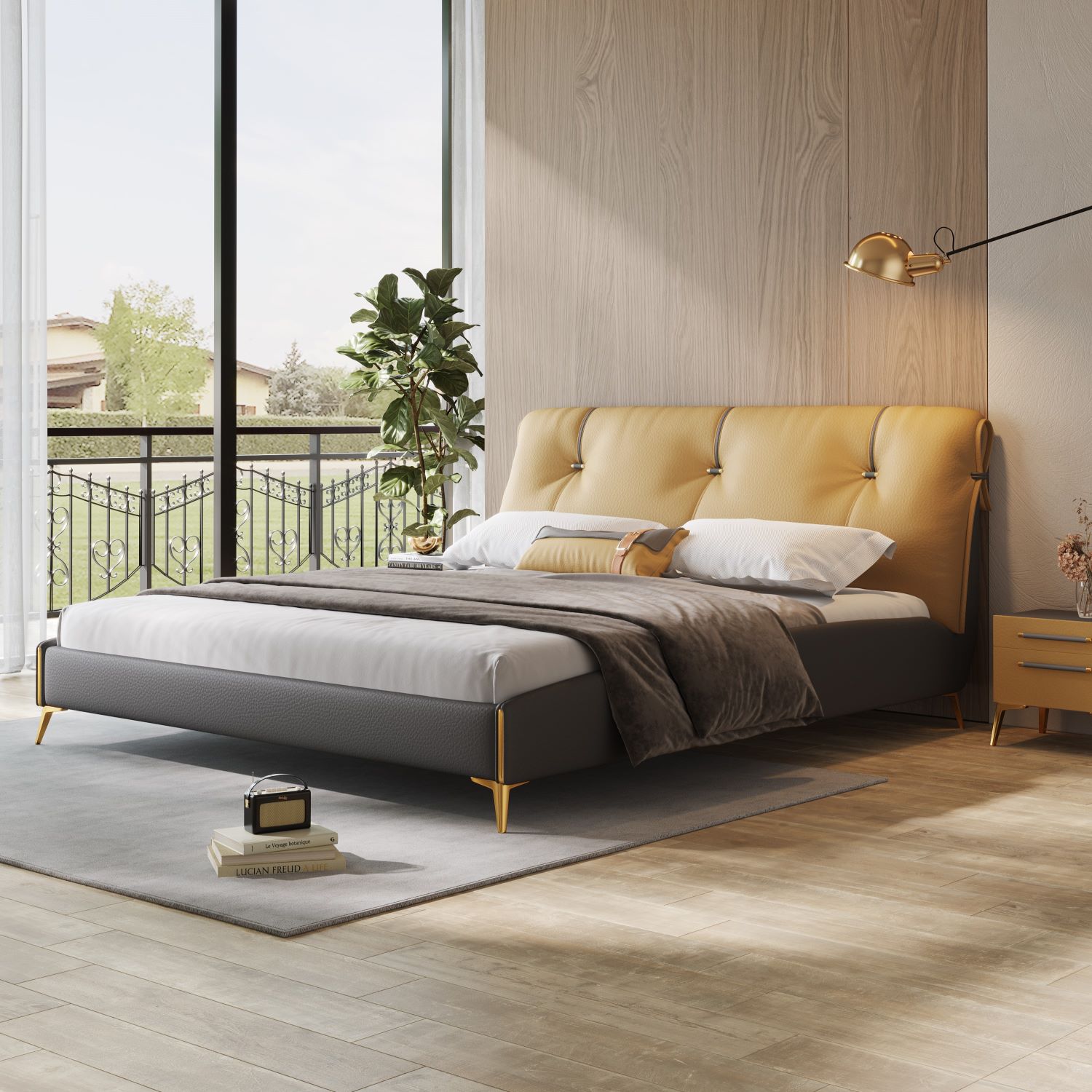 Cama de Casal Moderna de Luxo  - Tech Queen avaliação e preço
