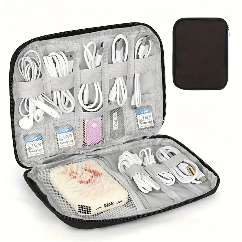 1 Pacote de Bolsa de Armazenam - Tech Accessories Organizer Pouch avaliação e preço